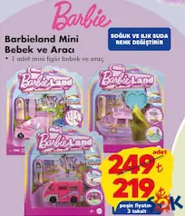 BARBİE OYUNCAK BARBİELAND MİNİ BEBEK VE ARACI